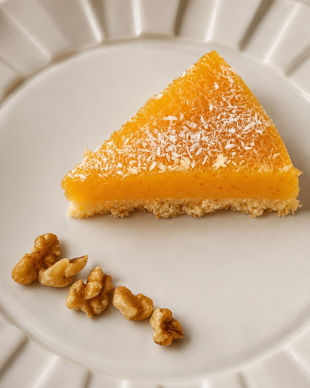 Tarte de laranja com coco